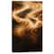 Designart - Brown Curved Waves Texture - Large abstract art